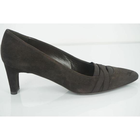 Stuart Weitzman brown Suede Bandexsvelt Pointed Toe Heel Pumps Size 7 New $385 - Picture 3 of 11